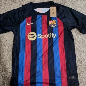 Nike FC Barcelona Jersey - Navy, Red & Blue with Gold Crest